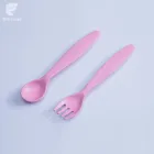 Premium quality ecofriendly biodegradable BPA free CPLA baby feeding fork spoon
