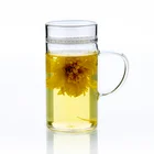 Wholesale Handmade Environment-friendly Heat-resistant Thickened 300ml/10oz Glass Double Wall Domestic Water Cup