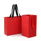 Paper Gift Wine Bag Paper Custom Cheap Thick Paper Gift Single Bottle Wine Bag Kraft Paper Shopping Bag