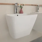 wall hung bathroom sinks Countertop wall hanging rectangular kitchen lavabo hand wall-hung washbasin 6500