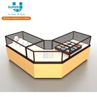 Jewelry Kiosk Display Cabinet Factory Manufacturer Jewellery Retail Store Jewelry Counter Kiosk