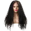 Good Quality Deep Wave Full Lace Wig Human Hair Silk Base Custom Top Wig With Natural Line