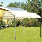 Wholesale 3*3 outdoor arched canopy garden wrought iron shade pergola pavilion gazebo