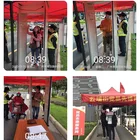 Automatic Walk Through Metal Detector INYUDA Automatic Intelligent AI Thermal Walk Through Gold Metal Detector Gate