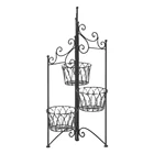 Planter With Pots Foldable Garden Metal Planter Stand With Pots