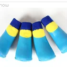 Pet Wear 4pc/set Pet Dog Sport Shoes Socks Outdoor Wear Sock Anti-skid Anti-dirt Anti-abrasion