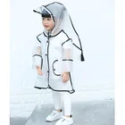 Rain EVA Children Boys Girls Rainproof Plastic Disposable Waterproof Rainsuit Rainwear Kids Outdoor Rain Poncho