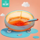 Eco-friendly silicone baby feeding bowl divided plate for children toddler bowl set baby feeding set