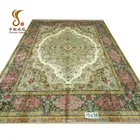 Prayer China Nanyang Yuxiang 10x14 Ft Big Size Central Medallion Handmade Persian Silk Carpet