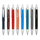 Low MOQ Hotel Use Branded Logo Click Action Plastic Ball Point Pen