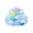 Cat Tower Cat Toy Ball Track Tower Puzzle Set Turn Plate Table Pet Cat Dog Toy