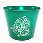 garden supplies round antique decorative metal flower pot