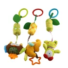 Cartoon animals plush hanging toy for baby New Design Plush Bed hanging toy