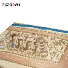 Wooden building model for architectural design project