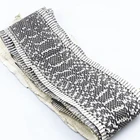 Elaphe Carinata Species natural pattern front-cut snake skin crust for leather