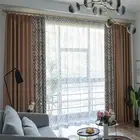 Printed Blackout Grommet Curtains Polyester Curtain
