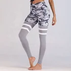 2019 Yoga Army Green Gray Camouflage Sports Tight Camo Leggings for Women