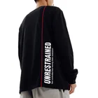 2020 OEM Design Your Own Logo Long Sleeve Black Cotton T Shirt Men