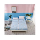 cotton bed cover sheet 100% print flat set egyptian fabric polyester plain hospital extra wide Four piece set