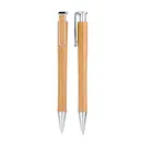 2020 Simple and easy bamboo ballpoint pen metal cap promotional pen writing office stationery