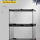爬虫類ガラステラリウムケージカエルの gecko メタルネット熱帯雨林クライミングペット cagefor カエルヤモリヘビ