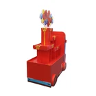 MT Candy Cart Custom School Bus Shaped Cardboard Car Model Pallet Display Stand