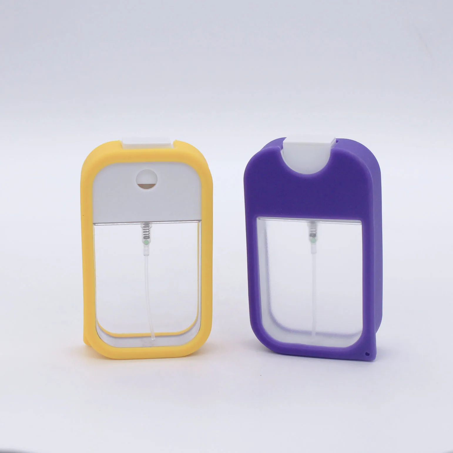 manufacturer colorful silicone case empty hand sanitizer plastic spray credit card bottle