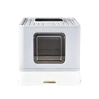 Pet Wholesale Plastic Pet Cat Toile Pet Cleaning Product Save Space Foldable Cat Litter Box Cat Toilet