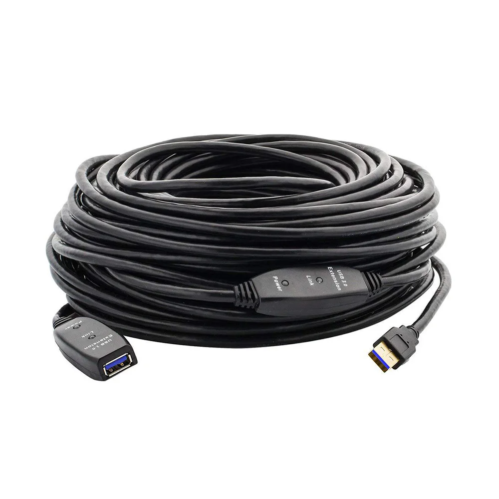 XANUAN USB 3.0 Active Extension Cable 10M Male to Female Extender Repeater Cord for Oculus Xbox PS4 USB Printer - ANKUX.COM