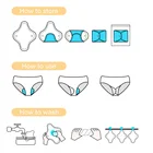 Washable reusable sanitary pad women girls cotton cloth sanitary pads bag
