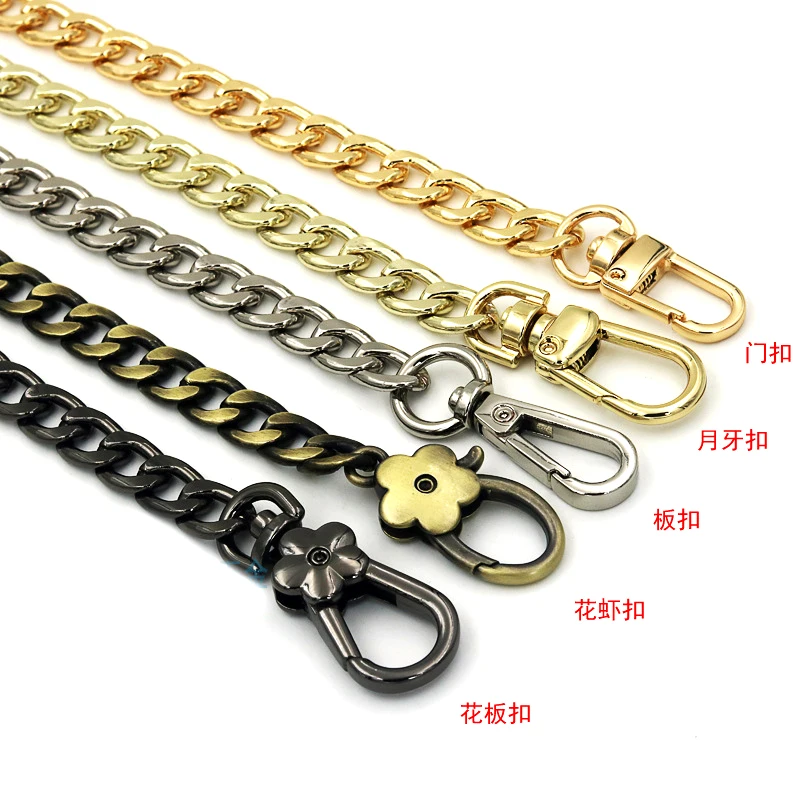 Long 120cm 100cm Metal Purse Chain Strap Handle Replacement Shoulder