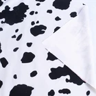 Plain Fabric Velvet Fabric Material Black White Cow Print Velvet Fabric Blanket Material