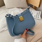 Vintage Wild Texture Baguette Shoulder Bag Fashion Woman Bags Luxury Famous Brand Handbags 2019