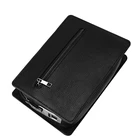BUBM Manufacturers Business Men Black Genuine Leather Zip Clutch Bag