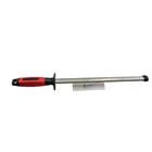 SATC 12 Inch Professional Knife Sharpening Steel Sharpening Rod Diamond Carbon Steel For Kitchen, Home or Hunting