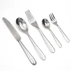 Weight SS dinner cutlery set SUS 304 heavy duty mirror polish silver flatware good for home wedding restaurant hotel