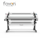 Automatic roll to roll heat assisted cold hot laminator