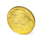Custom metal funny gold in God we trust religion souvenir coins