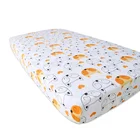 100% Cotton Baby Bedding Sets safe Breathable muslin elastic cute baby fitted crib Sheet