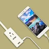 Small Size Power Socket with Multi Plug Surge Protector White Mirror Power Strip