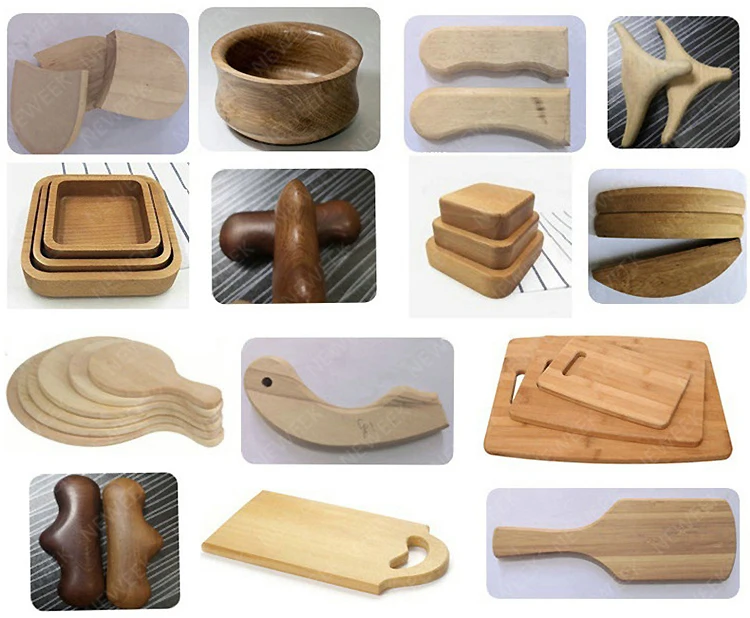 NEWEEK shovel shaping forming caps copy milling wooden spoon making machine