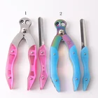 New Product 2 pcs Stainless Steel Pet Dog Cat Nail Clipper Nail Cutter Nail File Set