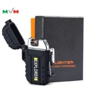 MLT159 Windproof Cigarettes Plasma Outdoor Usb Custom logo Lighter For Outdoor Tool