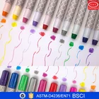 Glitter Colors Non-Toxic Dye Washes Out Easily Hair Color Safe For Kids and Teen Hair Chalk Pen Stick