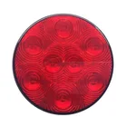 China seller 12v DC 4 inch red for stop tail turn signal led truck trailer lights
