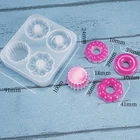 Diy crystal epoxy glue mold flower donut leaf silicone mold jelly fondant cake chocolate pastry ice tray