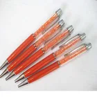 20156 new orange crystal pen or metal pen or metal promotional crystal pen with engrave logo P10256