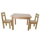 Wooden Children Wooden Kids Table And 4 Chairs Set Solid Wood Children Study Table