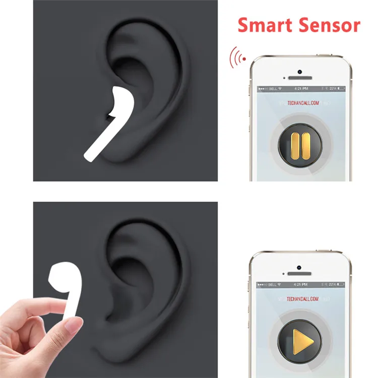 Original i200 TWS 1:1 Air 2 Smart Sensor Touch i100 i500 i600 i800 Earphones Pop-up Real Capacity Wireless Earbuds - ANKUX.COM