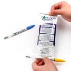 promotional customized logo office use items retractable cheap advertising pull out message banner flag pens